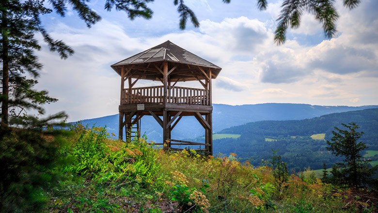 A Kernstock-kilátó csodás panorámával, © Wiener Alpen, Christian Kremsl A Kernstock-kilátó csodás panorámával, © Wiener Alpen, Christian Kremsl