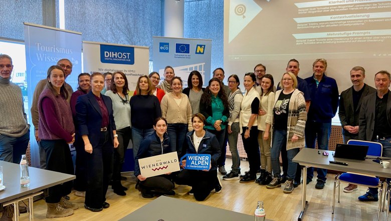 Teilnehmer KI Workshop, © Wiener Alpen Teilnehmer KI Workshop, © Wiener Alpen