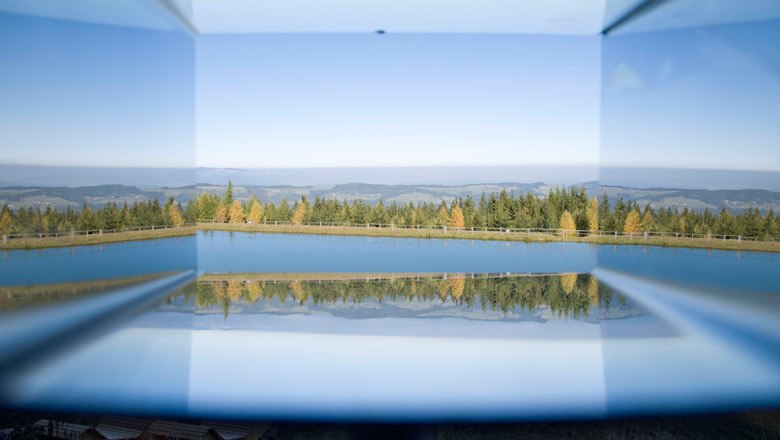 Blick auf St. Corona durch den Wiener Alpen-Viewer, © Martin Weiner Blick auf St. Corona durch den Wiener Alpen-Viewer, © Martin Weiner