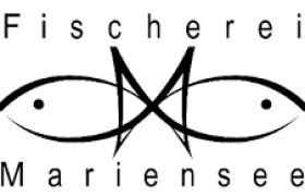 Fischerei Mariensee, © Fischerei Mariensee Logo der Fischerei Mariensee mit stilisierten Fischen.