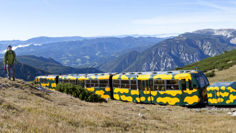 S lanovkou Schneebergbahn na nejvyšší horu Dolního Rakouska, © NÖSBB, Franz Zwickl S lanovkou Schneebergbahn na nejvyšší horu Dolního Rakouska, © NÖSBB, Franz Zwickl