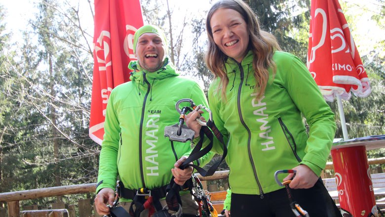 Spaß mit dem Team vom Hamari Kletterpark , © Wiener Alpen Spaß mit dem Team vom Hamari Kletterpark , © Wiener Alpen