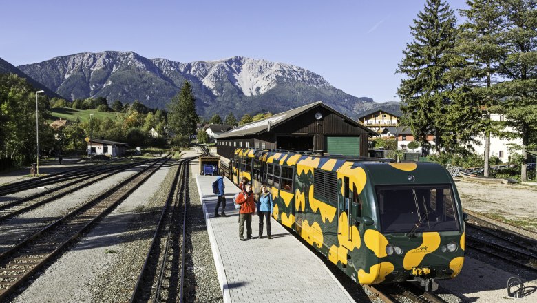 Talstation der Schneebergbahn in Puchberg am Schneeberg, © NOEVOG / Franz Zwickl Talstation der Schneebergbahn in Puchberg am Schneeberg, © NOEVOG / Franz Zwickl