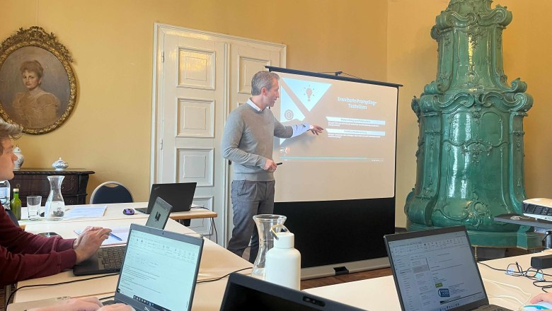 KI Workshop im Schloss Katzelsdorf, © Wiener Alpen KI Workshop im Schloss Katzelsdorf, © Wiener Alpen