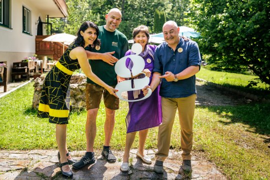 Gastgeber Astrid Schneider, Markus Dettinger und Dany Sigel, © Wiener Alpen/Christian Kremsl Gastgeber Astrid Schneider, Markus Dettinger und Dany Sigel, © Wiener Alpen/Christian Kremsl