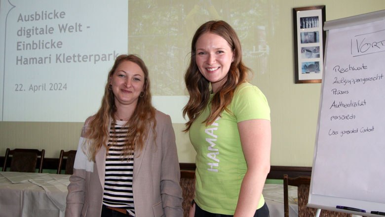 Social Media Expertinnen Isabella Tastel und Anna-Maria Müllner, © Wiener Alpen Social Media Expertinnen Isabella Tastel und Anna-Maria Müllner, © Wiener Alpen