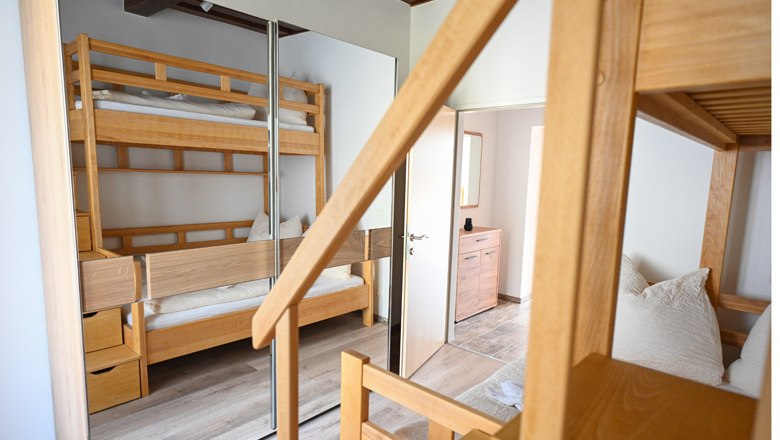 Kinderzimmer mit Stockbett, © Waldschlössl Kinderzimmer mit Stockbett, © Waldschlössl