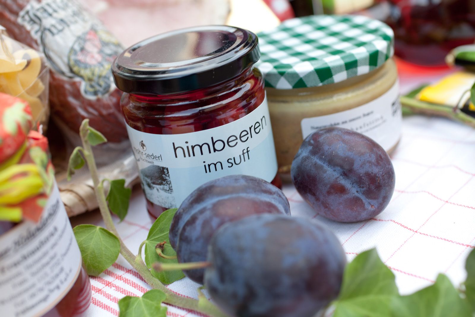 Regionale Produkte in Marmeladen Gläser