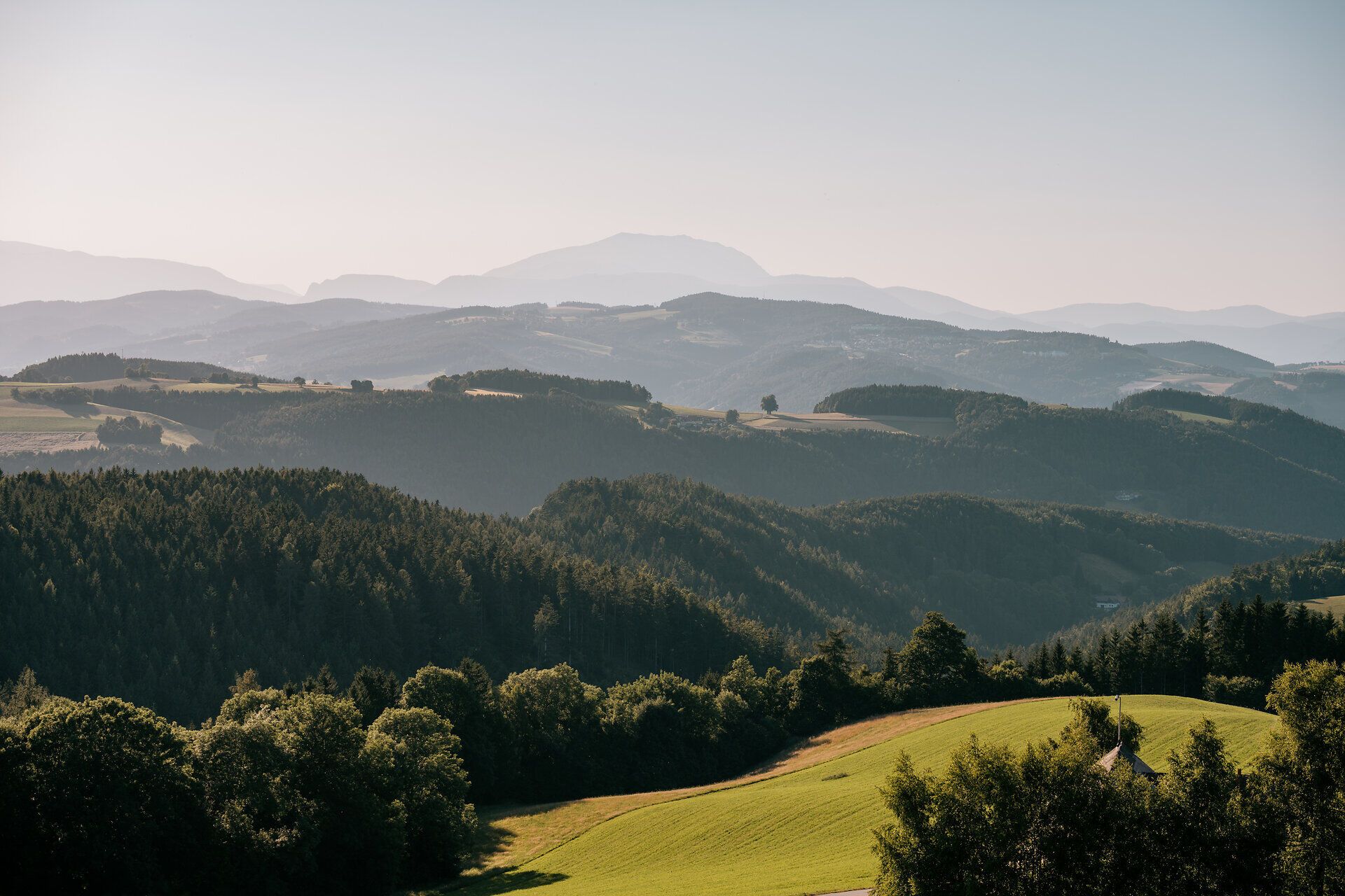 Landschaftsaufnahmen der Buckligen Welt im Sommer