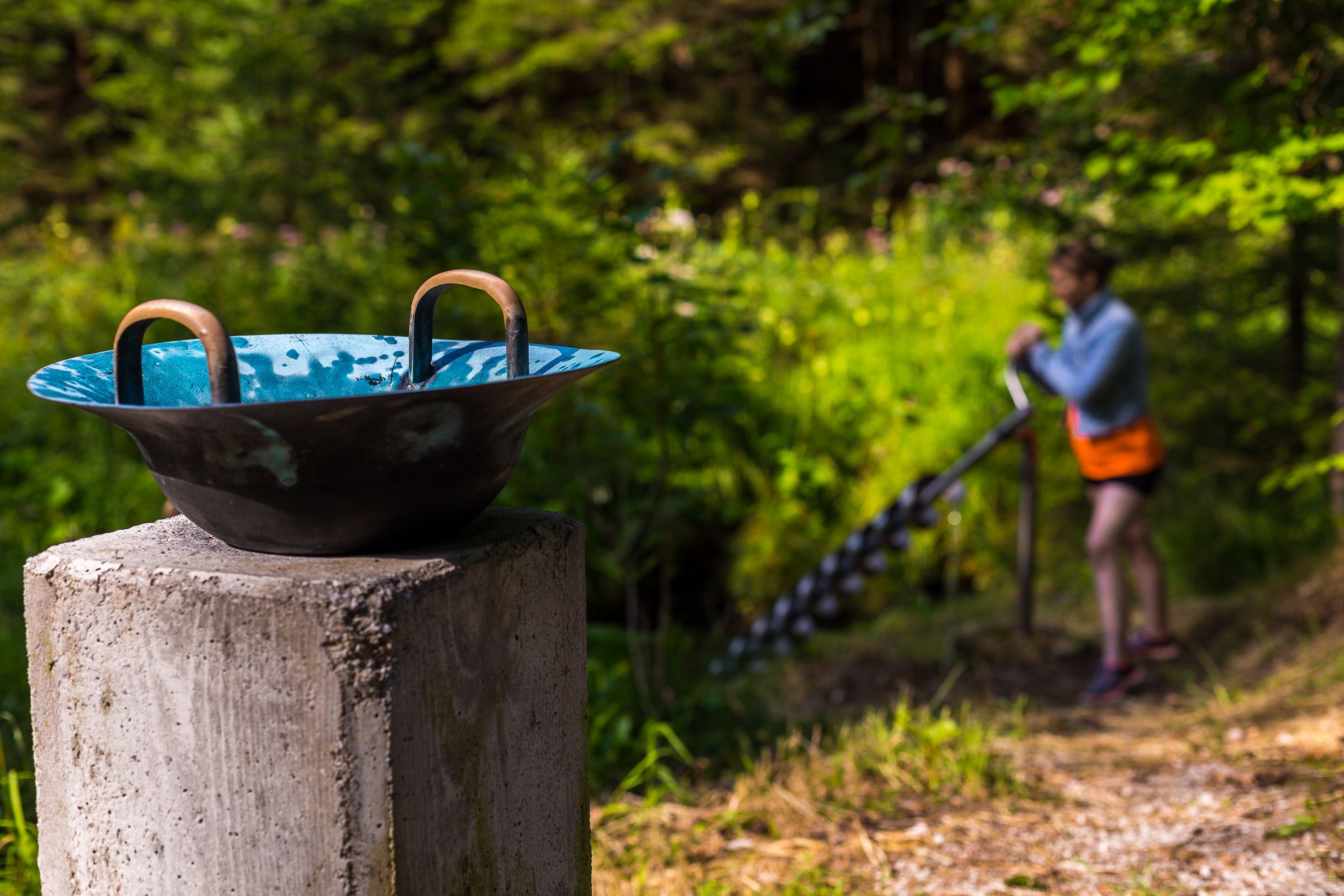 Wasserspender bei der Themen-Station "Wasser"