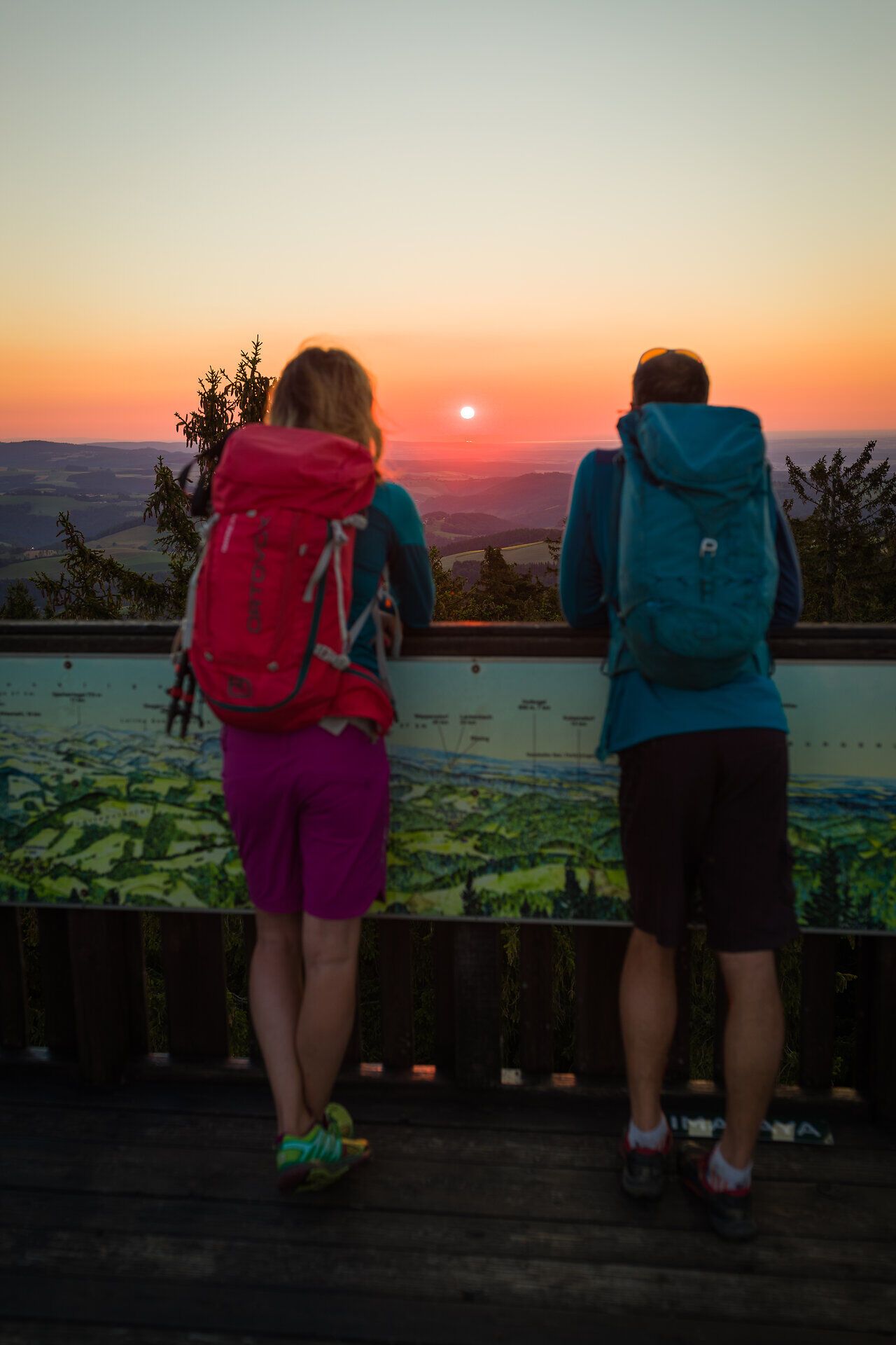 Der Sonnenuntergang am Hutwisch ist besonders schön.