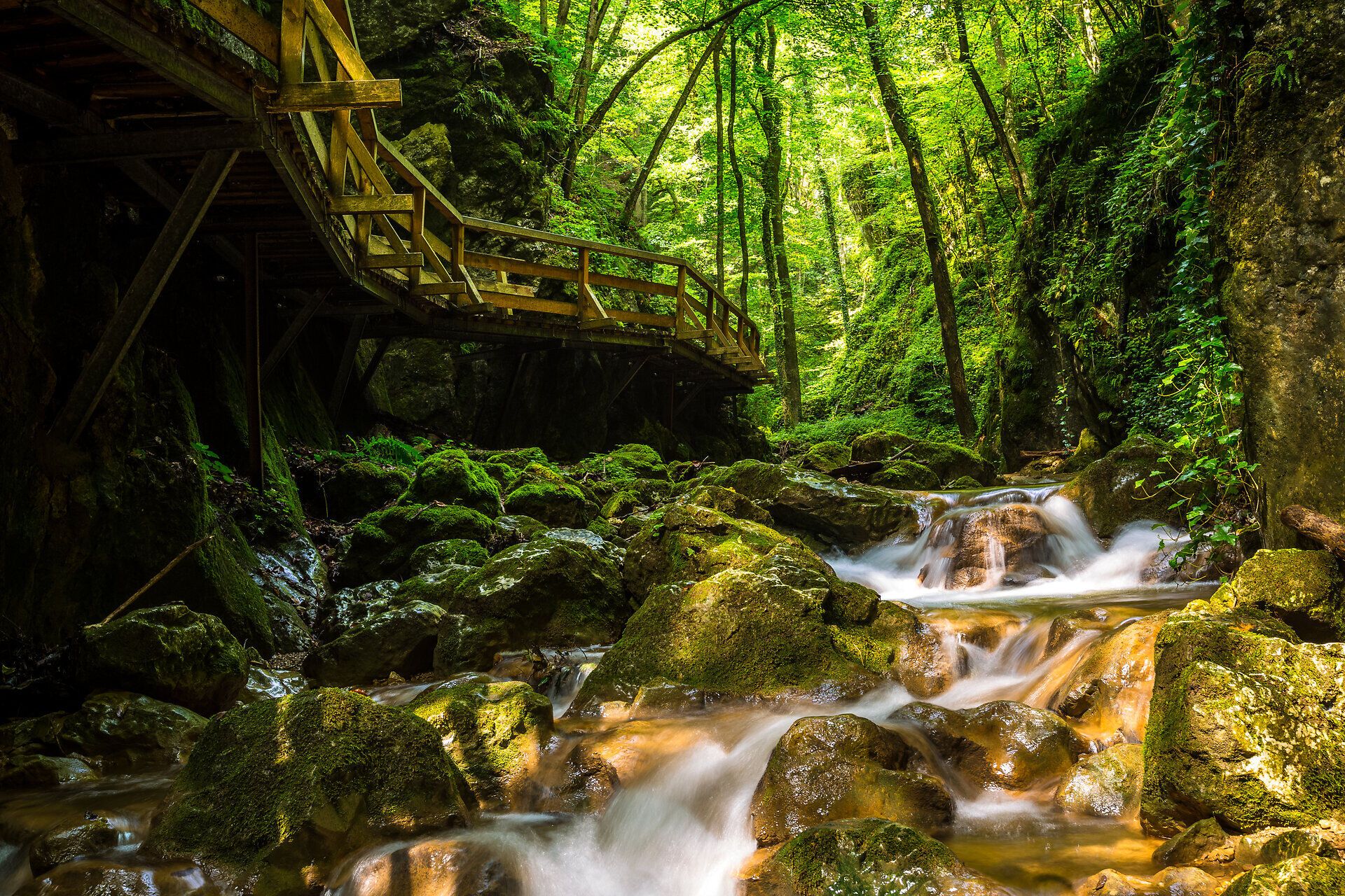 DIe Johannesbachklamm in Würflach ist auch an heißen Sommertagen ein ideales Ausflugsziel.
