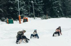 Der Schnee glitzert im Sonnenlicht, während fröhliche Stimmen durch die winterliche Landschaft hallen. Auf dem Rodelhang genießen die Besucher den Nervenkitzel und die Freude am Rodeln, umgeben von der malerischen Kulisse der Wiener Alpen. Hier wird der Winter zum unvergesslichen Erlebnis für Groß und Klein.