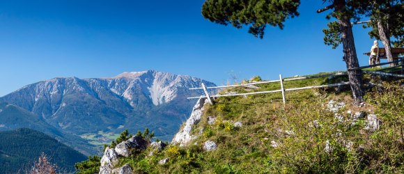 Gelände mit Schneebergblick, © ©Wiener Alpen, Foto: Franz Zwickl