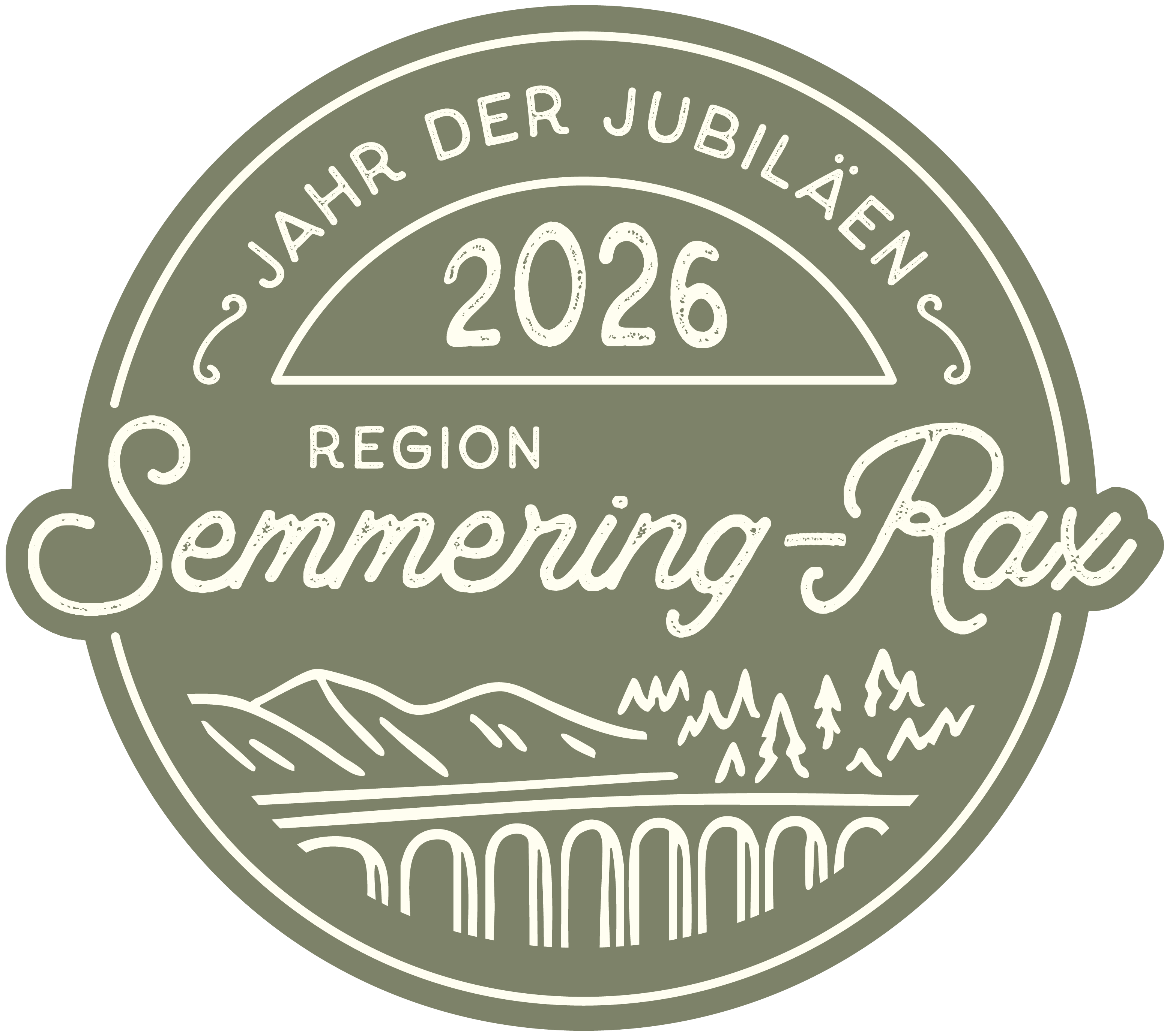 Jubiläumsbutton der Semmering-Rax Region