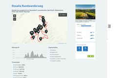 Screenshot Landingpage www.buckligewelt.info/a-rosalia-rundwanderweg