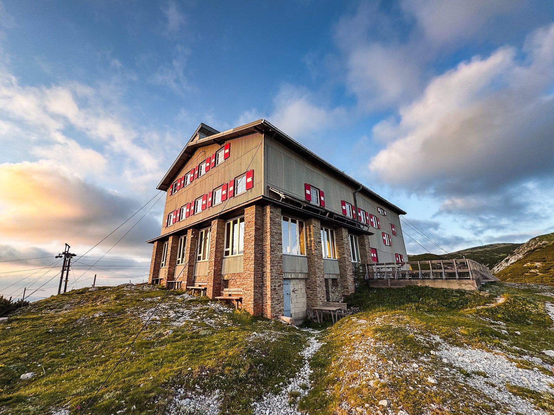 Wiener Alpen in Niederösterreich, Berghütte, Habsburghaus, Rax