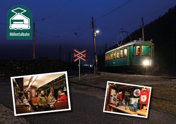 Stimmungsvoll geht es durch den Advent mit der Höllentalbahn.