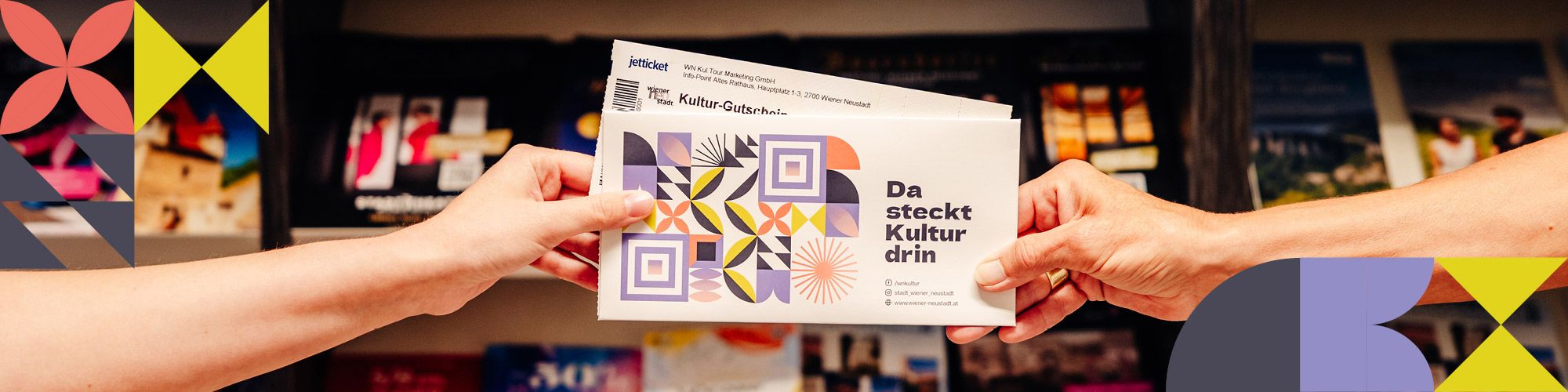 Bunter Kulturgutschein der Stadt Wiener Neustadt 