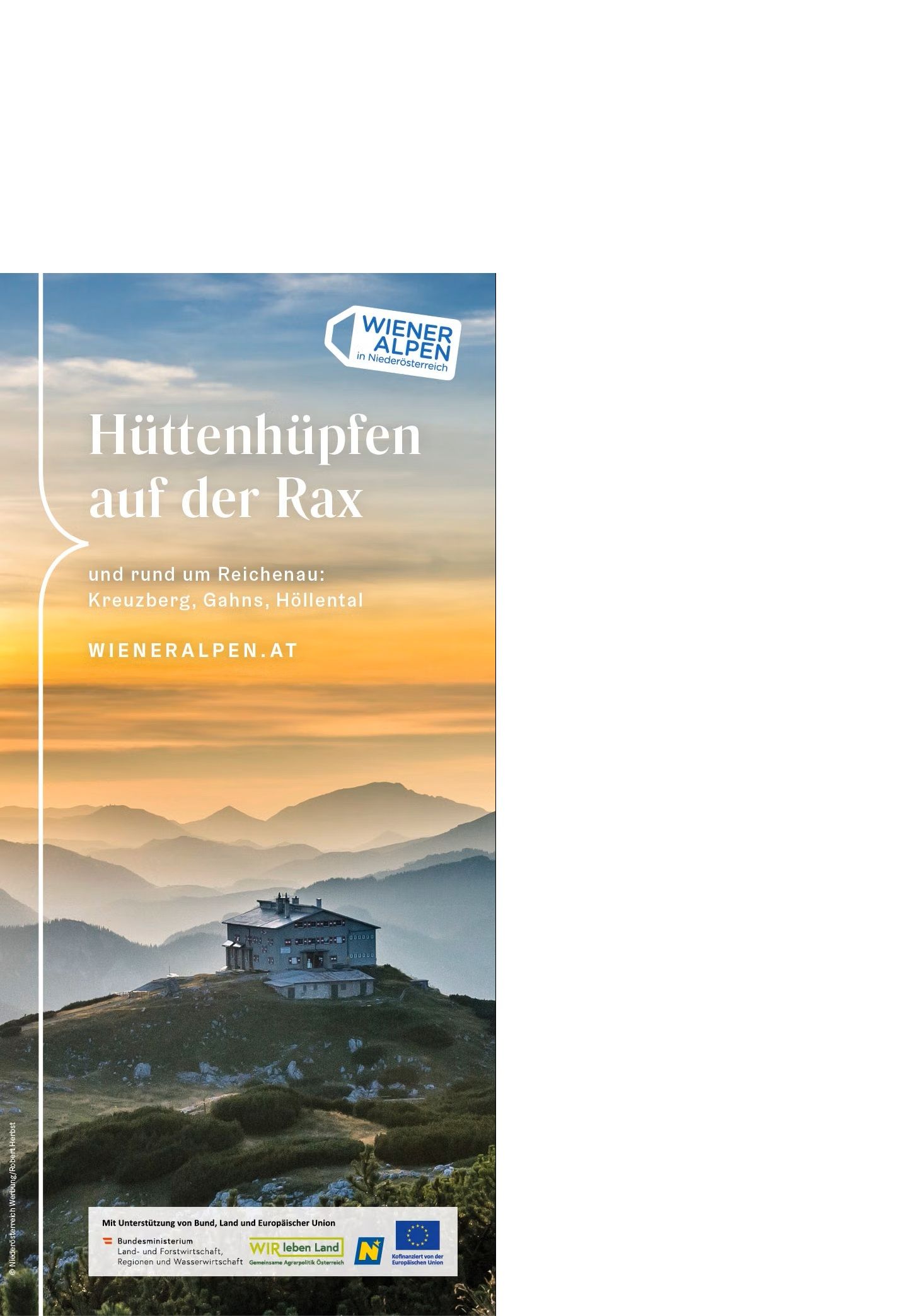 Bild-text "Broschüre Hüttenhupfen"