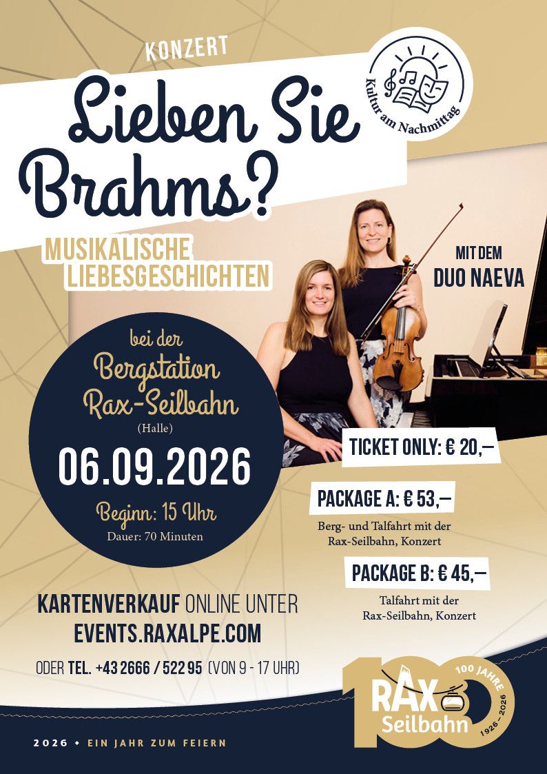 Kultur am Nachmittag: Duo Naeva "Lieben Sie Brahms?"