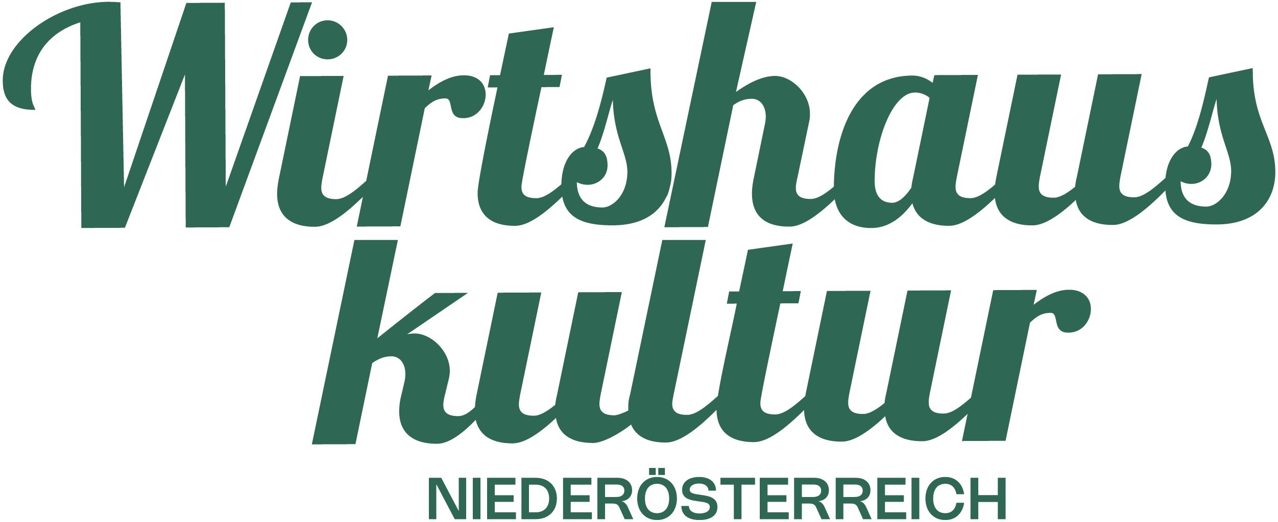 Textlogo "Niederösterreichische Wirtshauskultur"