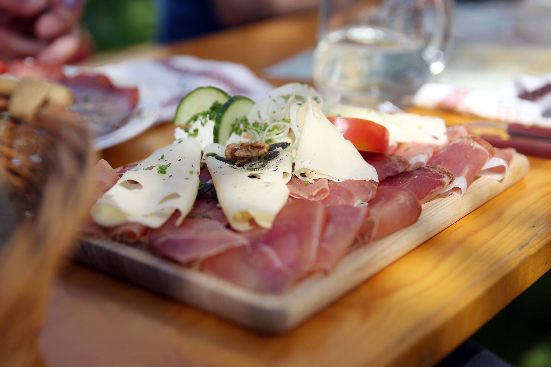 Brettljause Heurigen Beispiel