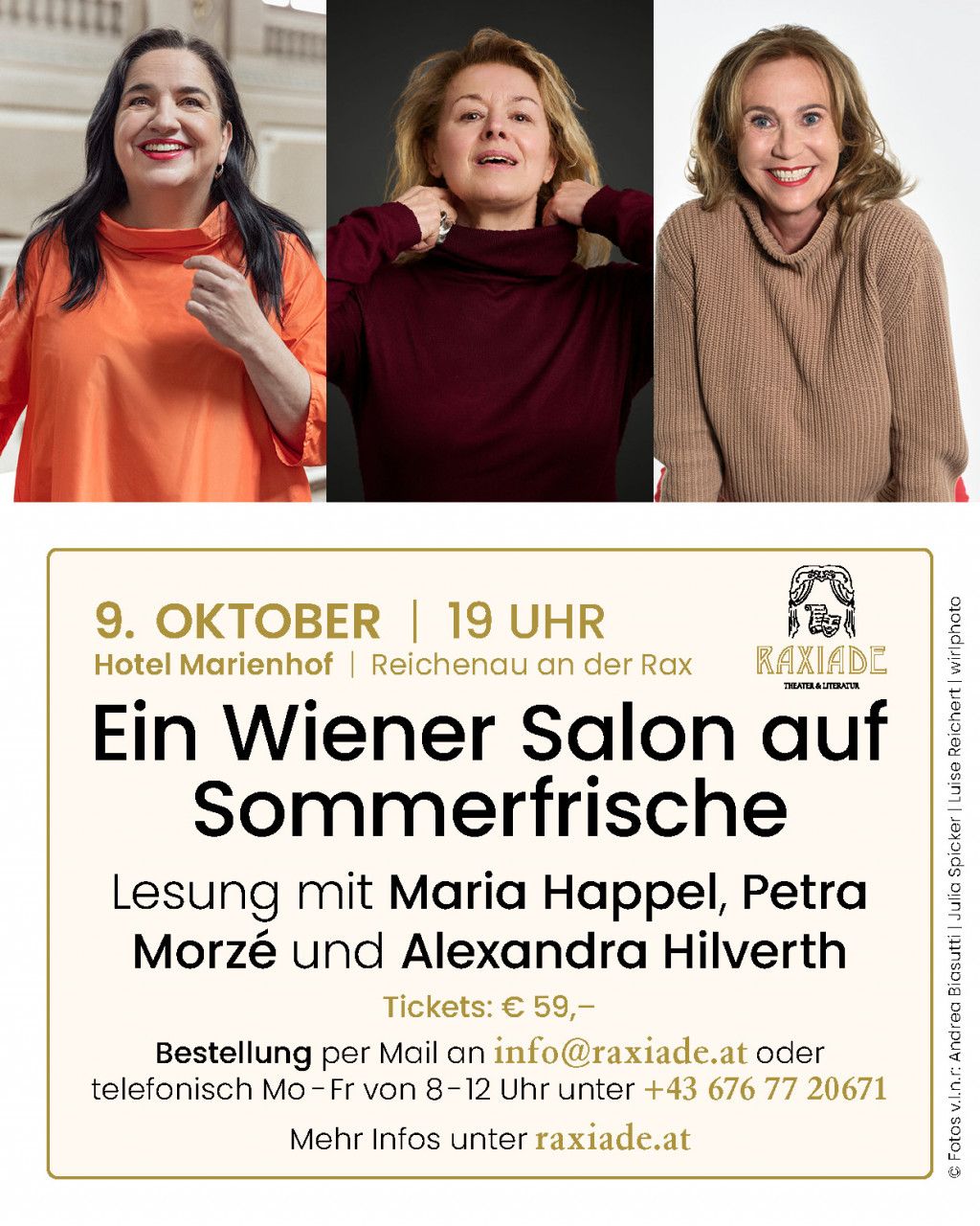 Drei Frauen ein unvergesslicher Abend.