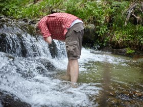 kleine Erfrischung zwischendurch, &copy; Wiener Alpen/ Florian Lierzer