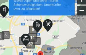Screenshot Handy Karte mit Standortauswahl