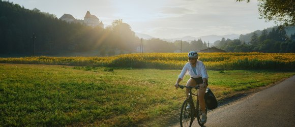 Radeln entlang des Feistritztal-Radwegs, © Wiener Alpen in Niederösterreich