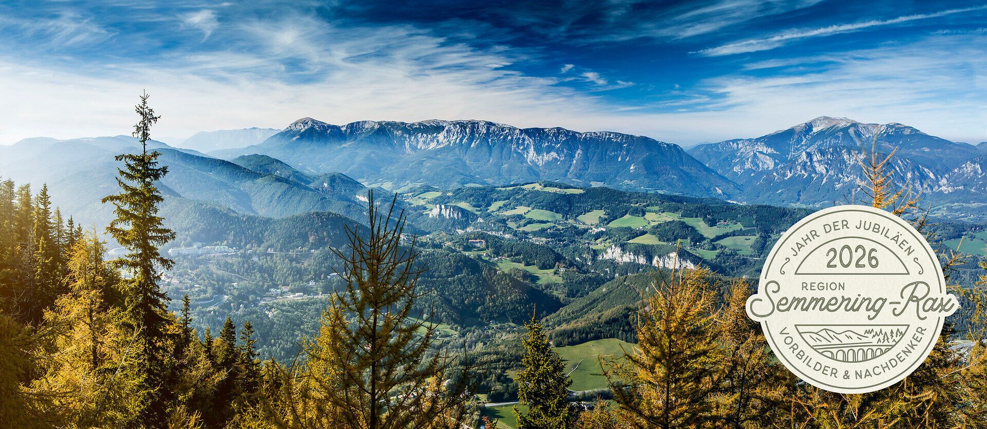 Ausblick auf Berglandschaft
