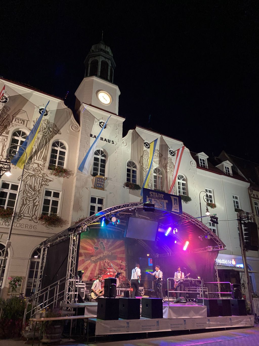 Die Bühne beim Stadtfest am Hauptplatz