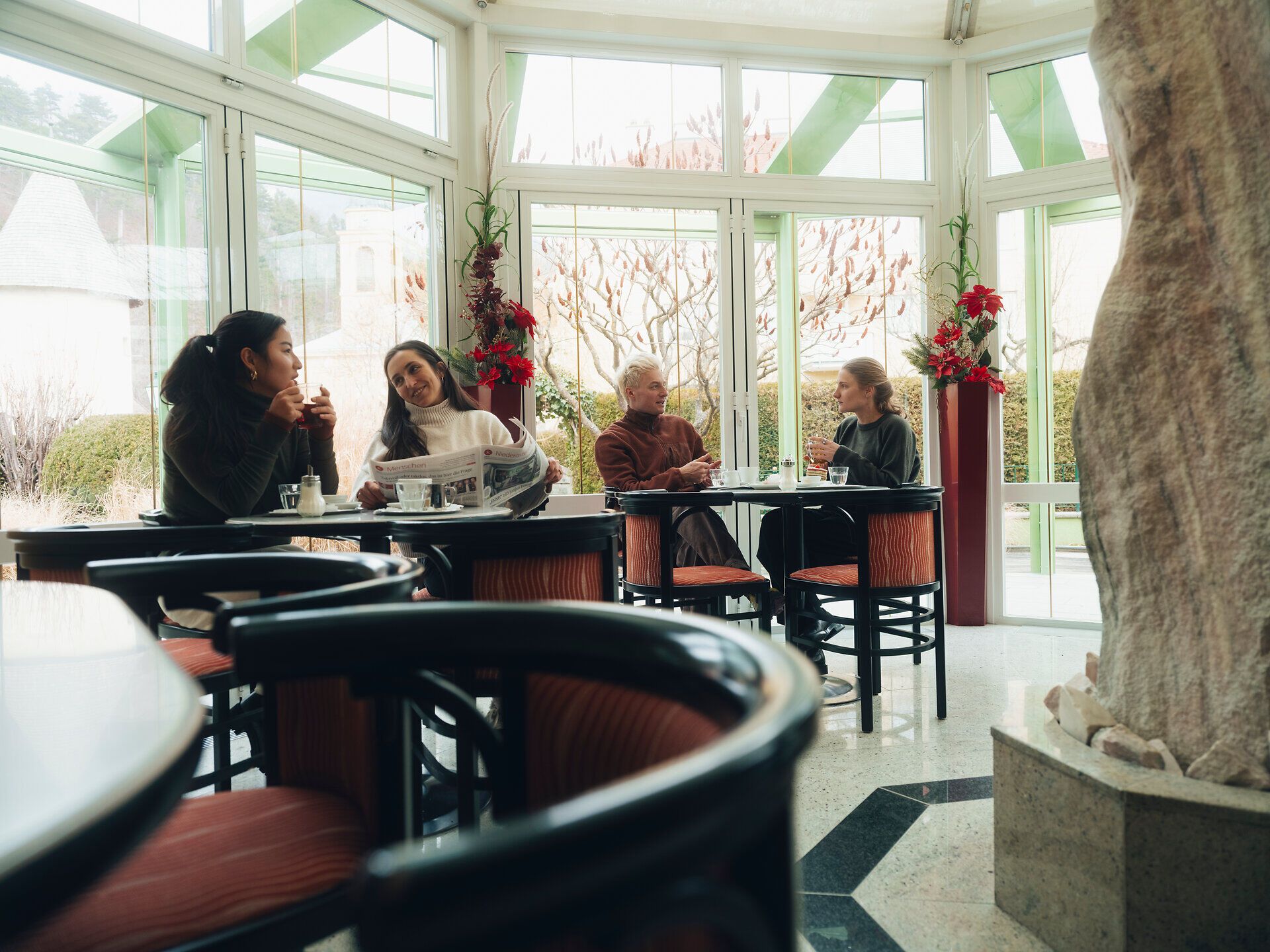 Winter, Wiener Alpen in Niederösterreich, Konditorei Nöbauer, Reichenau an der Rax