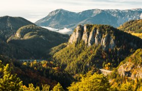 Der 20-Schilling-Blick im Herbst, © Wiener Alpen / Fülöp