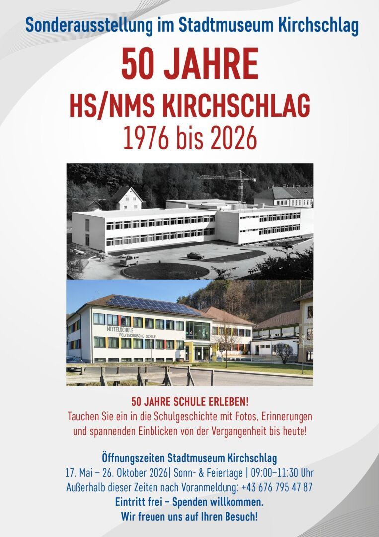 Sonderausstellung "50 Jahre HS/NMS Kirchschlag"