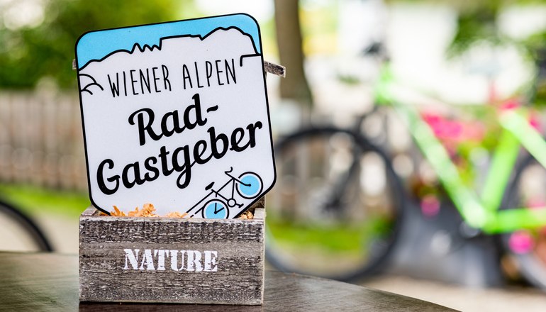 Rad Gastgeber, © Wiener Alpen/Kremsl