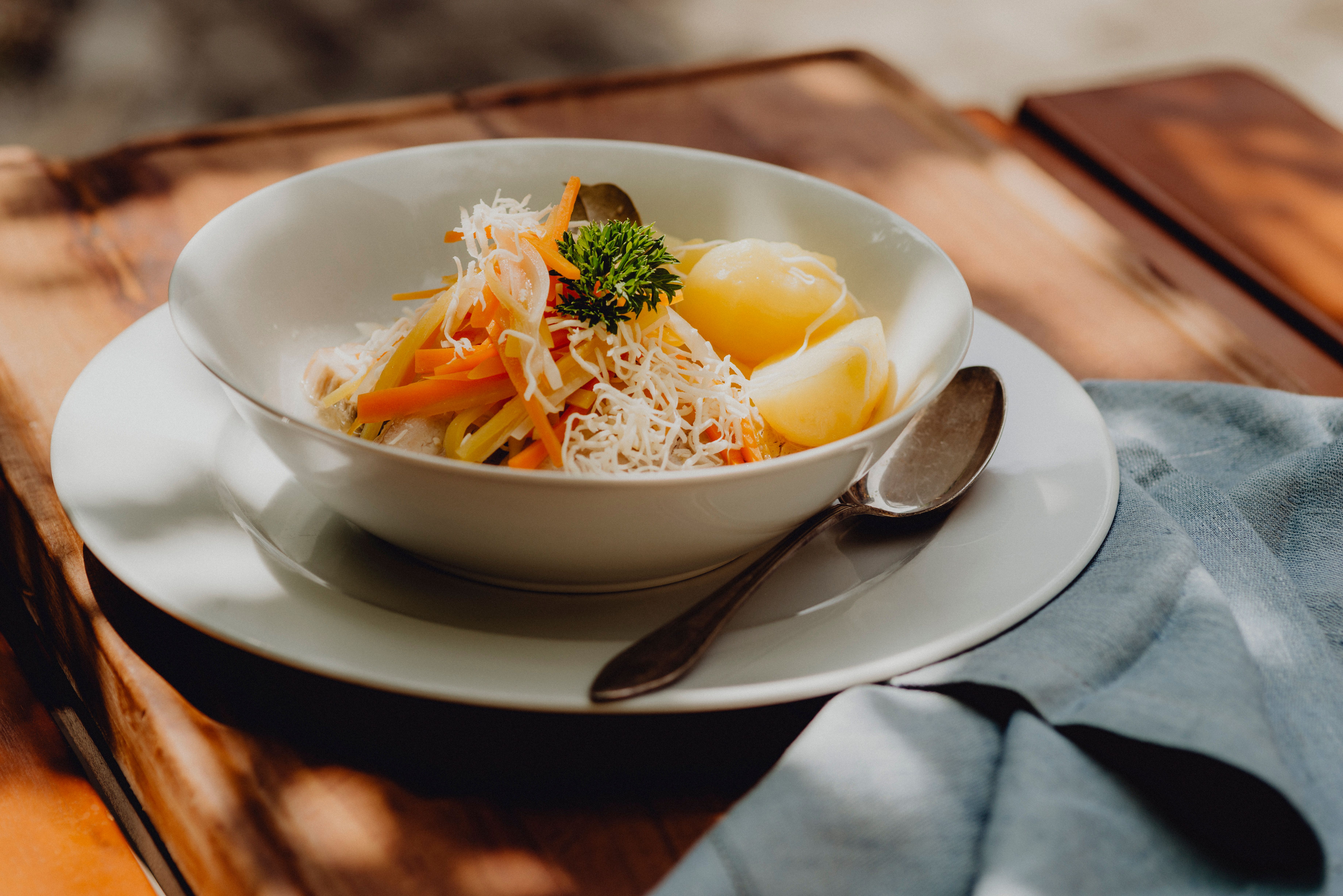 Mahlzeit bei einem Radpartner Betrieb 