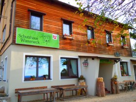 Eingang zum Schutzhaus Waxeneck, © Unknown