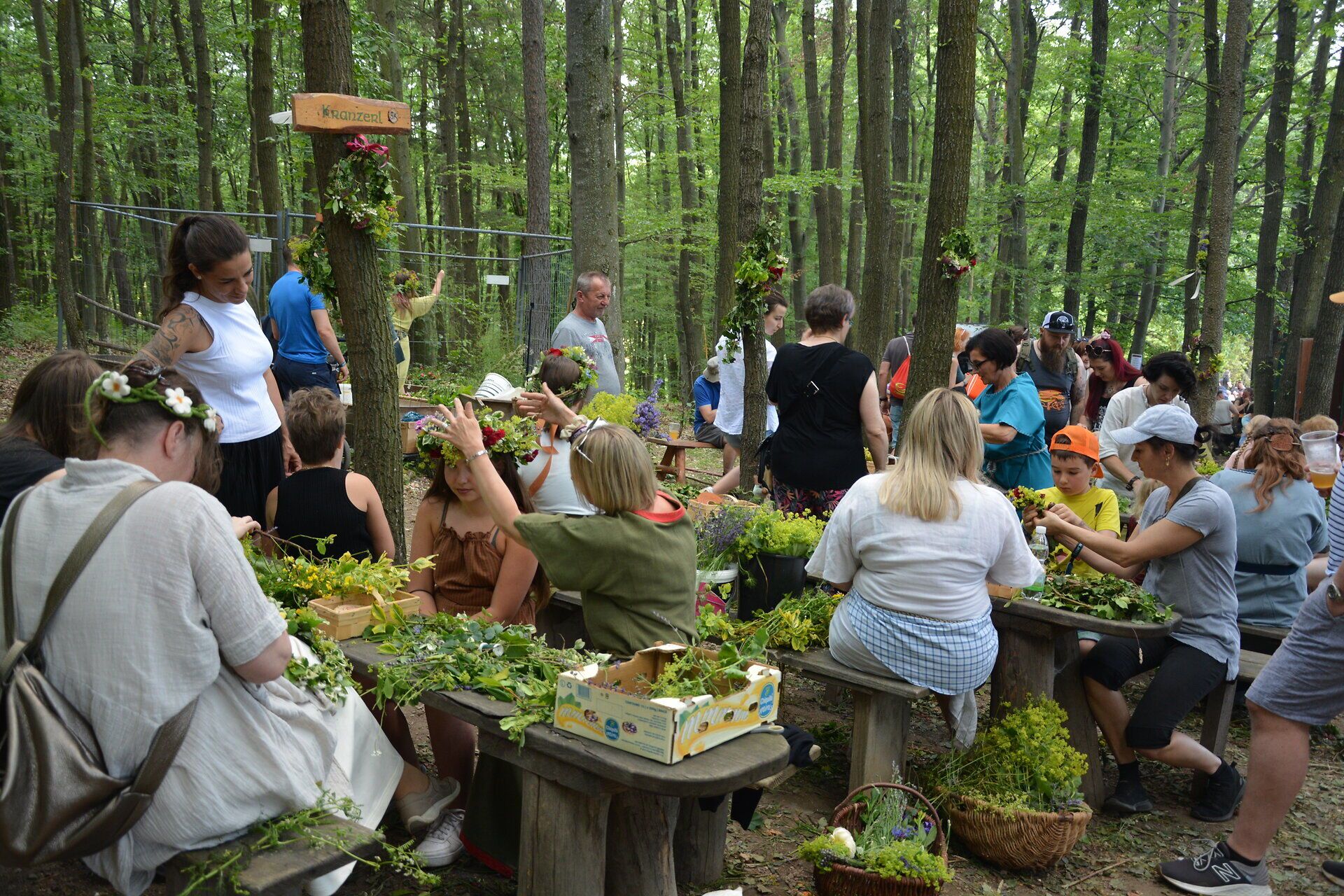 Fotos der Veranstaltung Keltenfestival im Freilichtmuseum in Schwarzenbach in der Buckligen Welt mit Kampfshow, Marktständen, Musikvorführungen und großem Lagerfeuer.