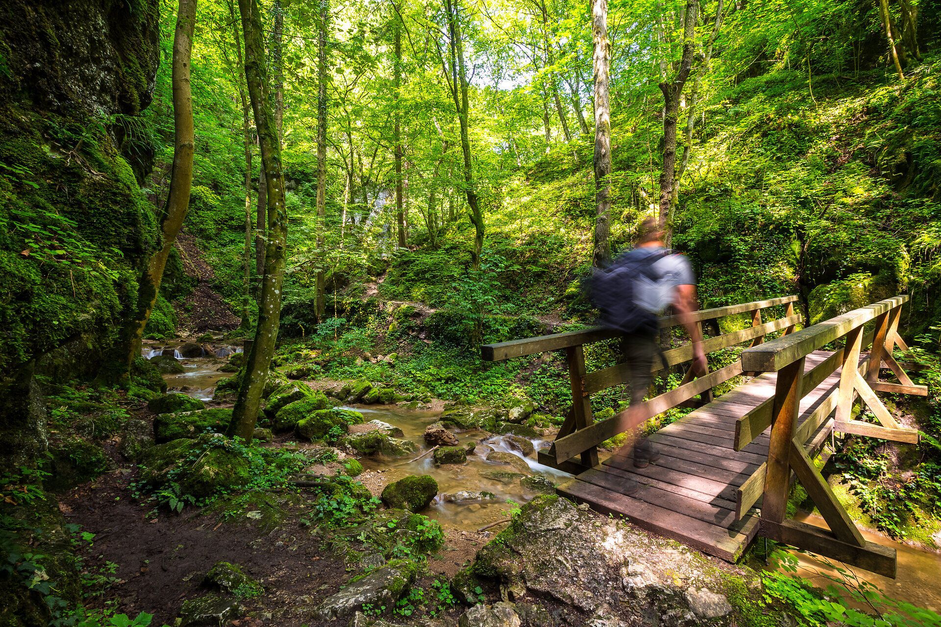 DIe Johannesbachklamm in Würflach ist auch an heißen Sommertagen ein ideales Ausflugsziel.
