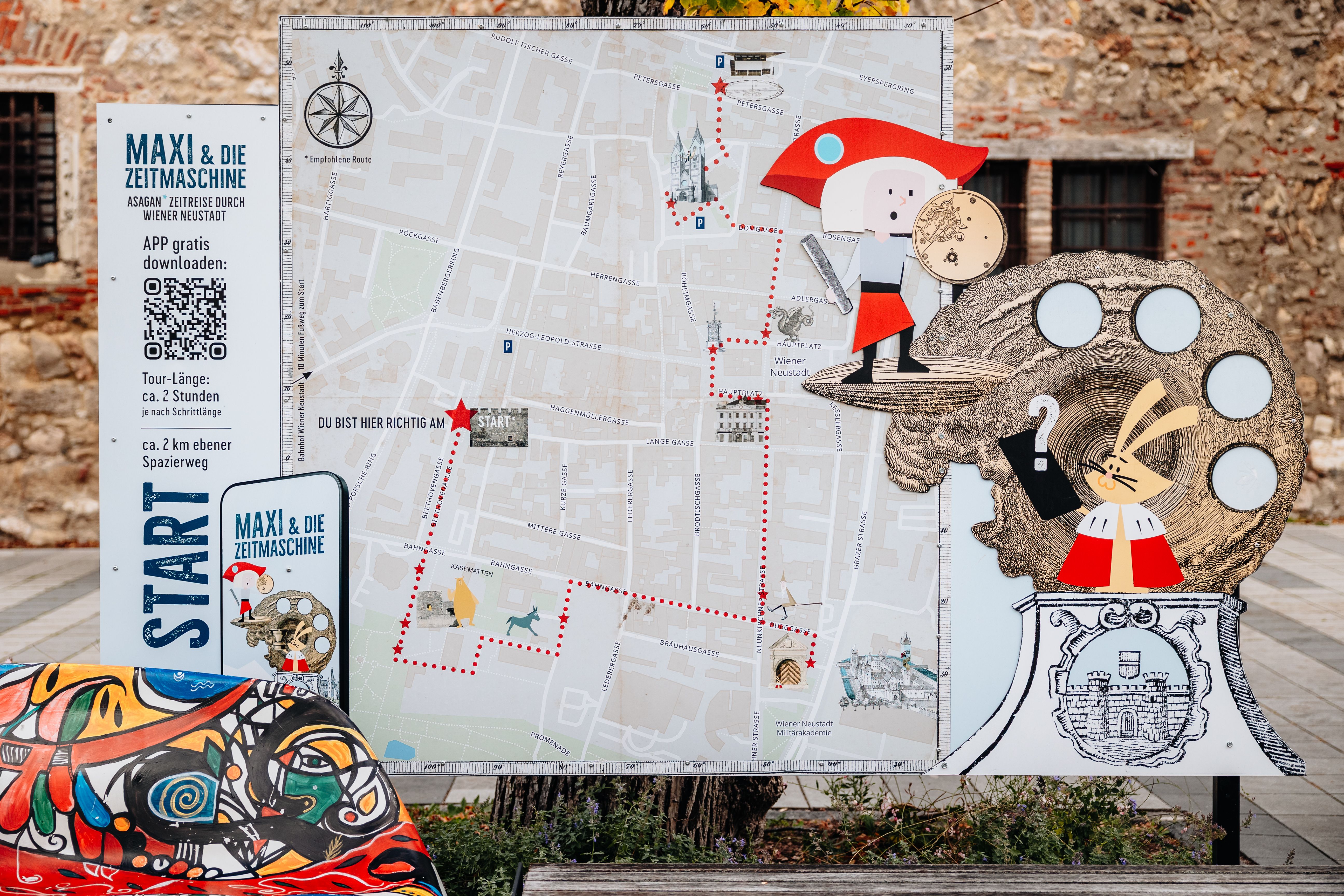 Startpunkt der Route in der Beethovenallee