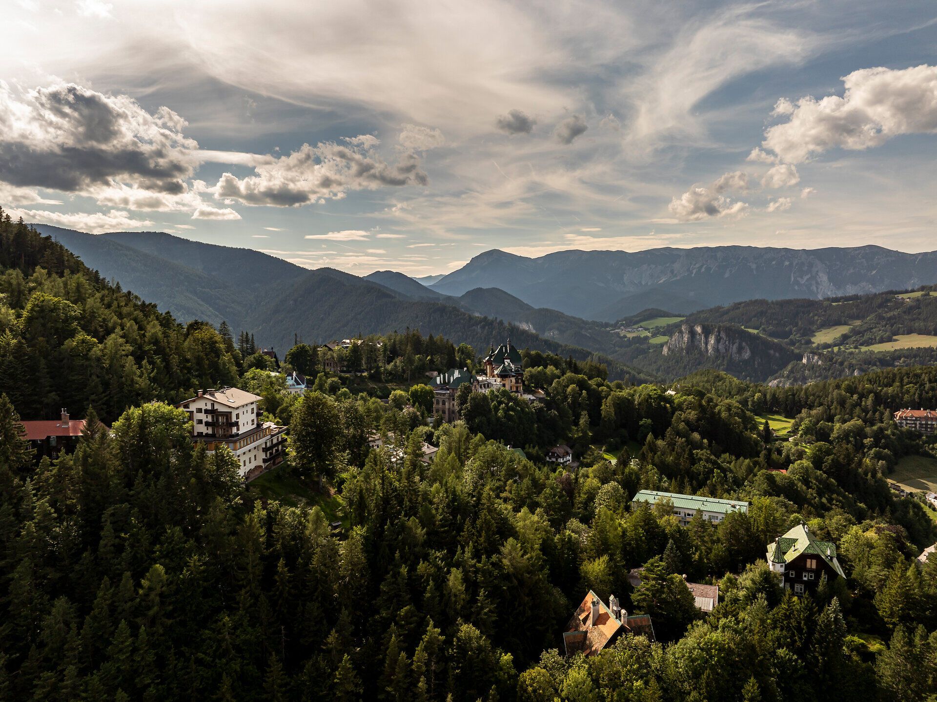 Ausblick auf den Semmering