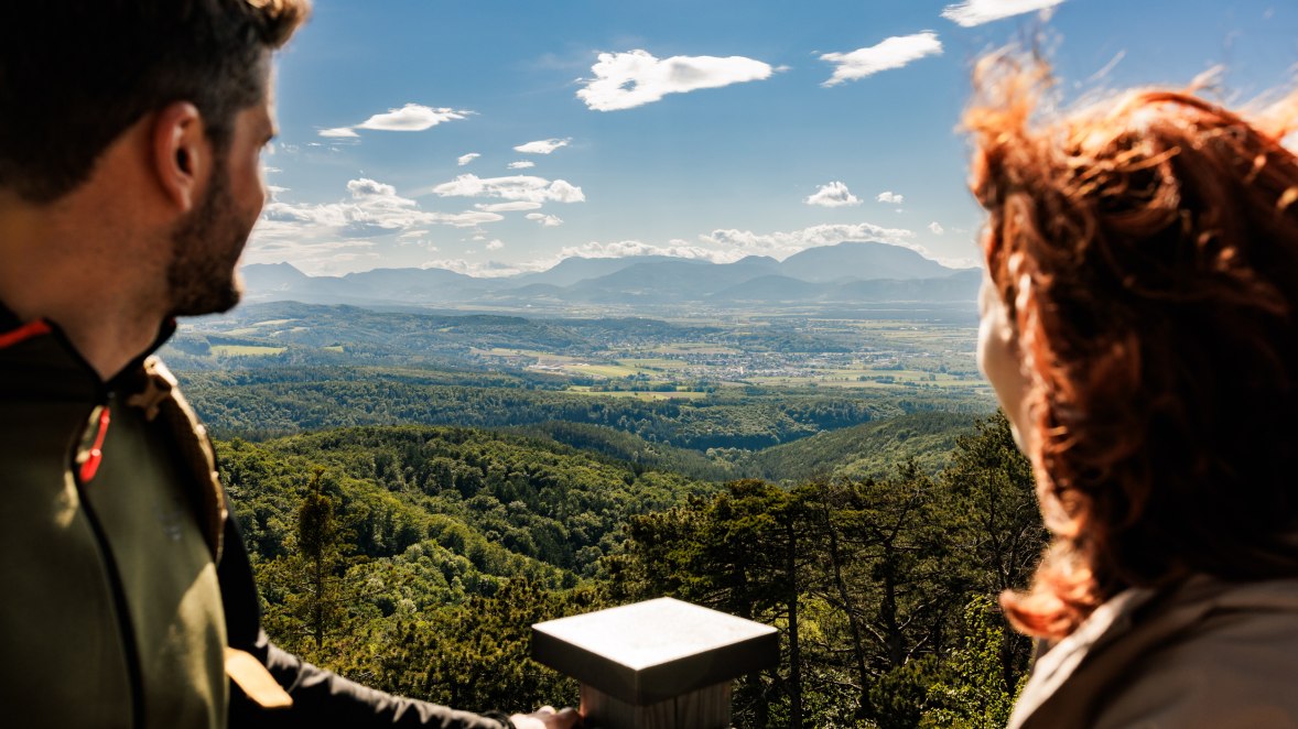 Blick vom Aussichtsturm in Lanzenkirchen , © Wiener Alpen/Martin Fülöp &amp; Christian Kremsl