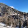 Winter landscape with Waxriegelhaus in the mountains.